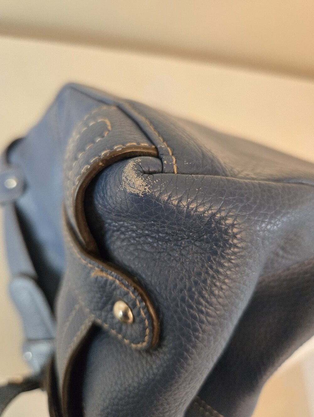 Tignanello Blue Shoulder Bag Satchel - Picture 8 of 16